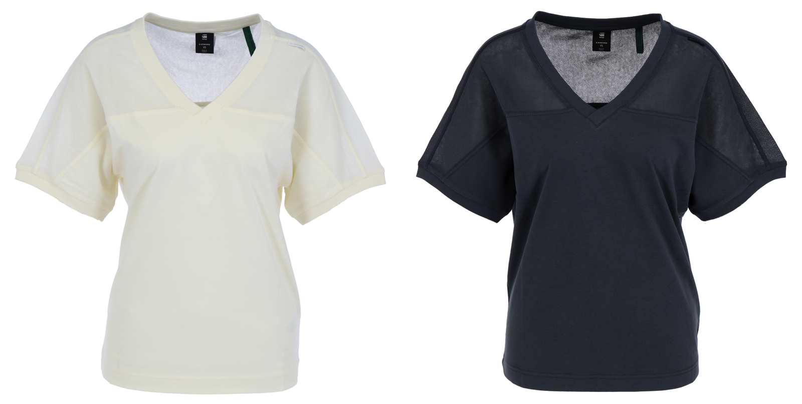 G-STAR RAW DENIM MESH MIX LOOSE V T Damen T-Shirt